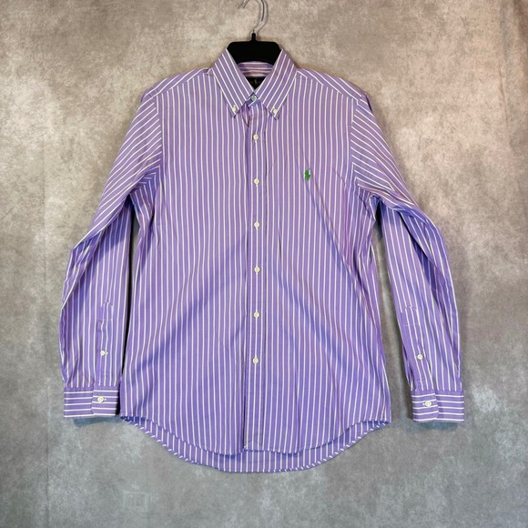 Ralph Lauren Other - Ralph Lauren Shirt Men Small Purple Striped Long Sleeve Cotton Preppy Ivy League